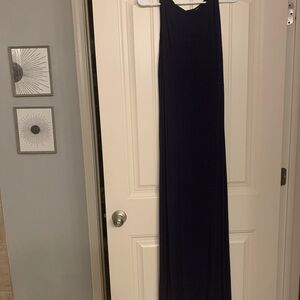Elegant Navy Blue Maxi Dress
